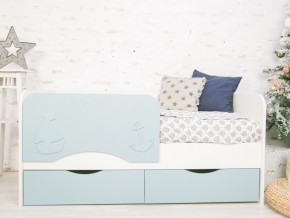 Кровать Кораблик белый/голубой софт в Коркино - korkino.mebel74.com | фото 1
