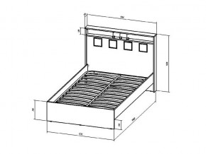 Кровать Коста-Рика 1200 в Коркино - korkino.mebel74.com | фото 2