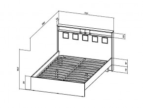 Кровать Коста-Рика 1400 в Коркино - korkino.mebel74.com | фото 2