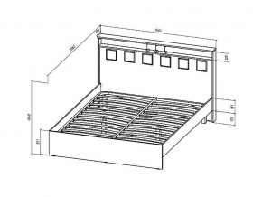 Кровать Коста-Рика 1600 в Коркино - korkino.mebel74.com | фото 2