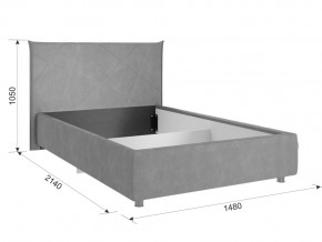 Кровать Квест 1200 велюр топаз в Коркино - korkino.mebel74.com | фото 2