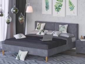 Кровать Линси 1600 серый в Коркино - korkino.mebel74.com | фото 2