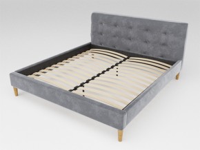 Кровать Пайли 1200 серый в Коркино - korkino.mebel74.com | фото 1