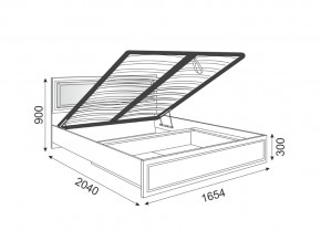Кровать подъемная со спинкой Беатрис 11 Орех в Коркино - korkino.mebel74.com | фото 2