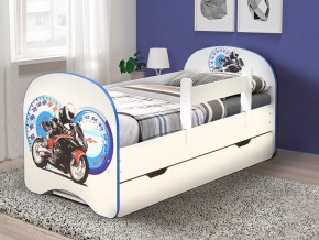 Кровать с фотопечатью с 1 ящиком Мотоцикл 800*1600 в Коркино - korkino.mebel74.com | фото