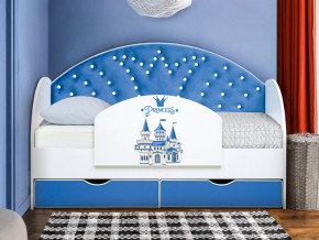 Кровать с продольной мягкой спинкой Корона №2 800х1900 мм в Коркино - korkino.mebel74.com | фото 2
