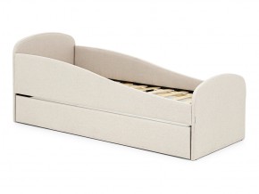 Кровать с ящиком Letmo карамель (рогожка) в Коркино - korkino.mebel74.com | фото 1
