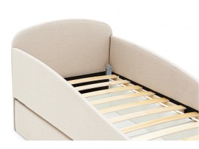 Кровать с ящиком Letmo карамель (рогожка) в Коркино - korkino.mebel74.com | фото 3