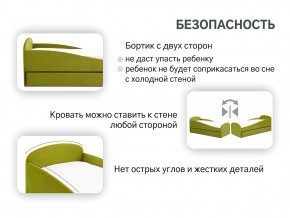 Кровать с ящиком Letmo оливковый (велюр) в Коркино - korkino.mebel74.com | фото 13