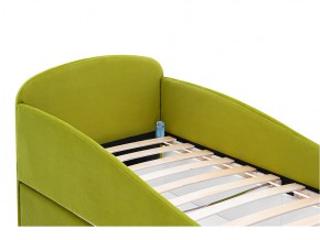 Кровать с ящиком Letmo оливковый (велюр) в Коркино - korkino.mebel74.com | фото 3