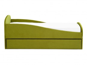 Кровать с ящиком Letmo оливковый (велюр) в Коркино - korkino.mebel74.com | фото 6