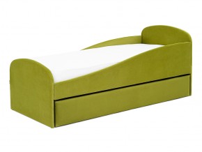 Кровать с ящиком Letmo оливковый (велюр) в Коркино - korkino.mebel74.com | фото 8