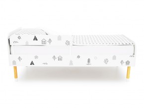 Кровать Stumpa Классика с бортиком рисунок Домики в Коркино - korkino.mebel74.com | фото 3