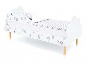 Кровать Stumpa Облако с бортиком рисунок Домики в Коркино - korkino.mebel74.com | фото 1