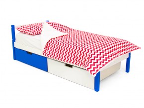 Кровать Svogen classic с ящиками сине-белый в Коркино - korkino.mebel74.com | фото