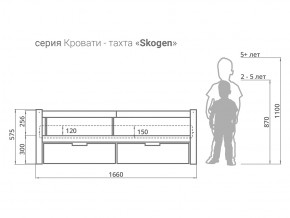 Кровать-тахта Svogen с ящиками и бортиком дерево в Коркино - korkino.mebel74.com | фото 3