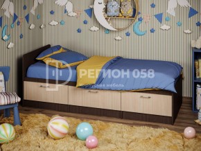 Кровать Юниор-5 ЛДСП Венге в Коркино - korkino.mebel74.com | фото 1