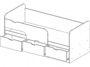 Кровать Юниор-9 МДФ 1600 Лайм глянец в Коркино - korkino.mebel74.com | фото 3