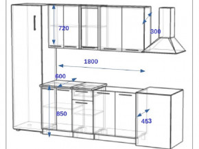 Кухонный гарнитур 10Р РоялВуд 1800 мм в Коркино - korkino.mebel74.com | фото 2