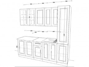 Кухонный гарнитур 12 Белый Вегас 2200 мм в Коркино - korkino.mebel74.com | фото 2