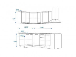 Кухонный гарнитур 3Р РоялВуд 1200*1400 мм в Коркино - korkino.mebel74.com | фото 2