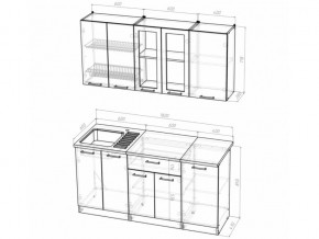 Кухонный гарнитур Алина стандарт 1600 мм в Коркино - korkino.mebel74.com | фото 5