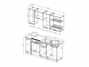 Кухонный гарнитур Антрацит 1800 в Коркино - korkino.mebel74.com | фото 3