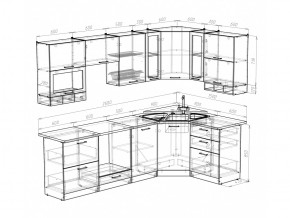 Кухонный гарнитур Кира гранд оптима 2600х1500 мм в Коркино - korkino.mebel74.com | фото 5