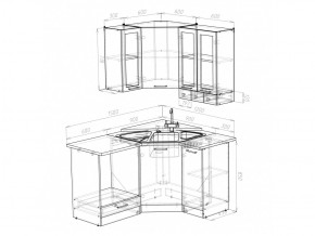 Кухонный гарнитур Лира литл 1500х1200 мм в Коркино - korkino.mebel74.com | фото 4