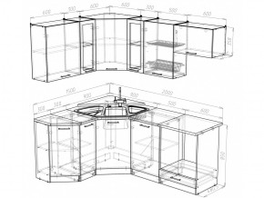 Кухонный гарнитур Лира мега оптима 2000х1500 мм в Коркино - korkino.mebel74.com | фото 4