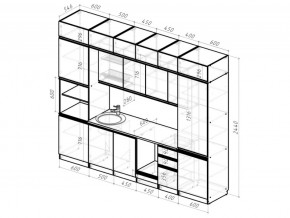 Кухонный гарнитур Ноктюрн люкс 3000 мм в Коркино - korkino.mebel74.com | фото 6