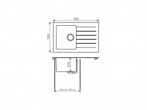 Мойка комбинированная Tolero twist TTS-760 Белый 923 в Коркино - korkino.mebel74.com | фото 2