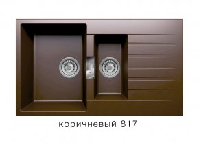 Мойка кварцевая Tolero Loft TL-860 Коричневый 817 в Коркино - korkino.mebel74.com | фото