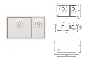 Подстольная мойка Оптима-HM 460/220.400.20.10 в Коркино - korkino.mebel74.com | фото 2