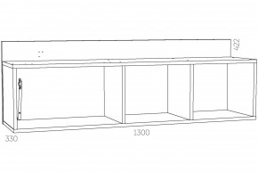 Полка Оливия НМ 011.38-01 Х в Коркино - korkino.mebel74.com | фото 3