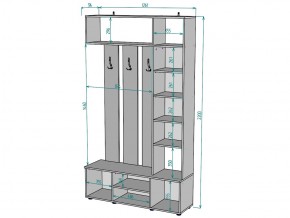 Прихожая с зеркалом V20_M в Коркино - korkino.mebel74.com | фото 3