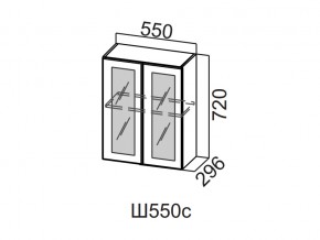Ш550с/720 Шкаф навесной 550/720 (со стеклом) в Коркино - korkino.mebel74.com | фото
