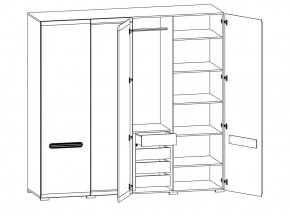 Шкаф 205-SZF2D2L/21/22 Ацтека белый в Коркино - korkino.mebel74.com | фото 2