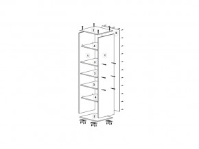 Шкаф 400 для белья (ДБ) ТМК ясень шимо в Коркино - korkino.mebel74.com | фото 2