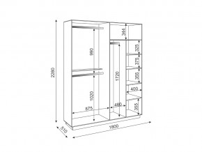 Шкаф четырехдверный с зеркалом М22 Тиффани в Коркино - korkino.mebel74.com | фото 2