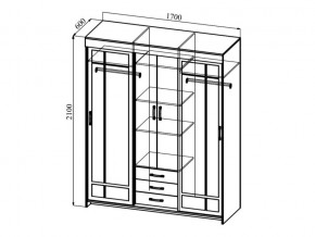 Шкаф-купе Фортуна ясень темный/ясень светлый в Коркино - korkino.mebel74.com | фото 2