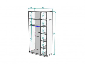 Шкаф Malta light H289 с антресолью HA3 Белый в Коркино - korkino.mebel74.com | фото 2