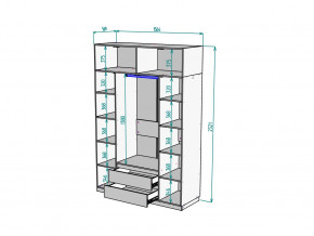 Шкаф Malta light H302 с антресолью HA4 Белый в Коркино - korkino.mebel74.com | фото 2