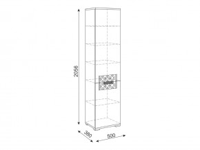 Шкаф пенал М12 Тиффани в Коркино - korkino.mebel74.com | фото 2