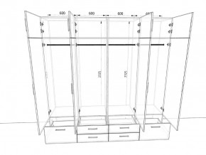 Шкаф распашной 2400К Антрацит в Коркино - korkino.mebel74.com | фото 2