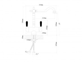 Смесители Florentina Ария бронза в Коркино - korkino.mebel74.com | фото 2