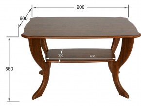 Стол журнальный Маэстро СЖ-01 орех в Коркино - korkino.mebel74.com | фото 2