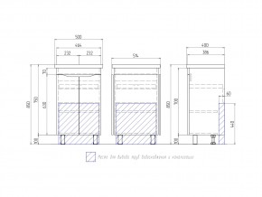 Тумба Grani 500-2-0 Фостер в Коркино - korkino.mebel74.com | фото 4