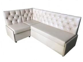 Угловой диван Призма со стяжками белый со спальным местом в Коркино - korkino.mebel74.com | фото 1