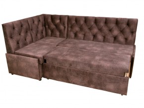 Угловой диван Призма со стяжкми коричневый со спальным местом в Коркино - korkino.mebel74.com | фото 4